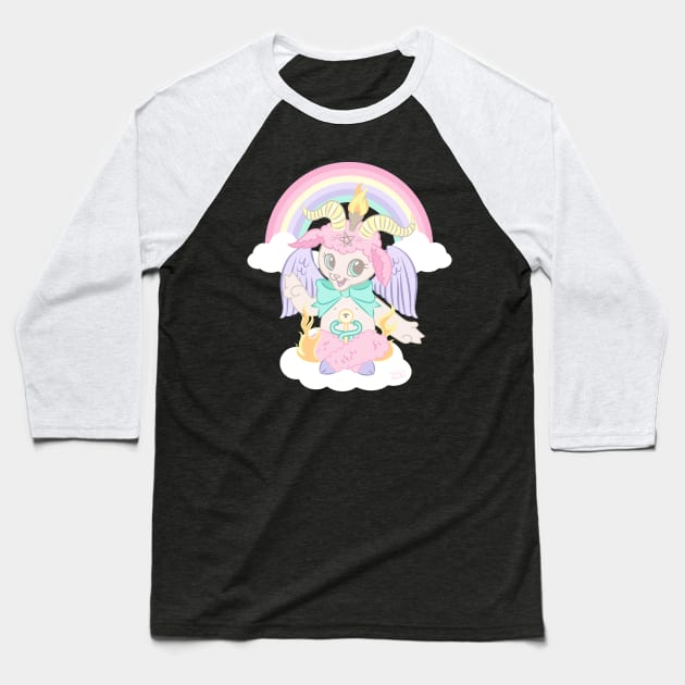 Baphomet Blessings Baseball T-Shirt by awfullyadorable